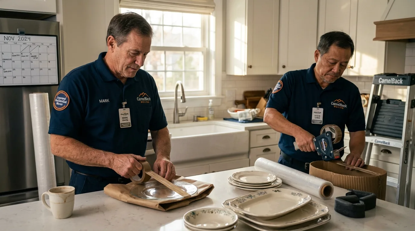 Professional crew packing kitchen dishware in Poplar Bluff, MO